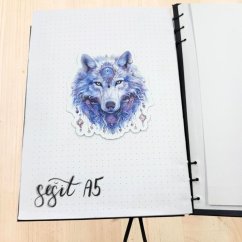 Spirituální vlk | Maxi kusová samolepka pro diář i scrapbook