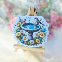 Ptačí oáza | Maxi kusová samolepka pro diář i scrapbook