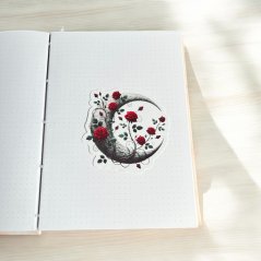 Krvavé květy soumraku | Maxi kusová samolepka pro diář i scrapbook