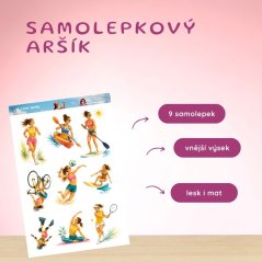 Letní sporty | Samolepky do diáře