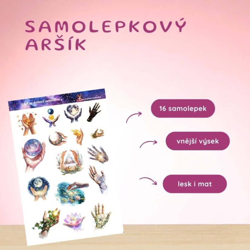 Když se dotkneš nekonečna | Samolepky do diáře