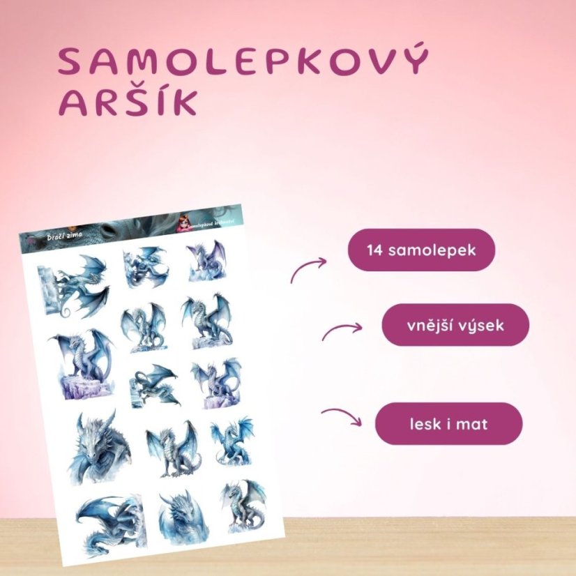 Dračí zima | Samolepky do diáře