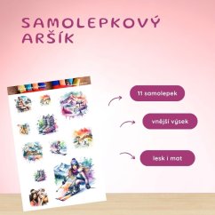 Stylová zima na horách | Samolepky do diáře