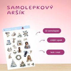 Ticho vloček | Samolepky do diáře