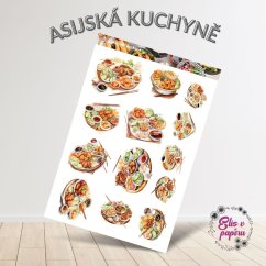 Asijská kuchyně | Samolepky do diáře