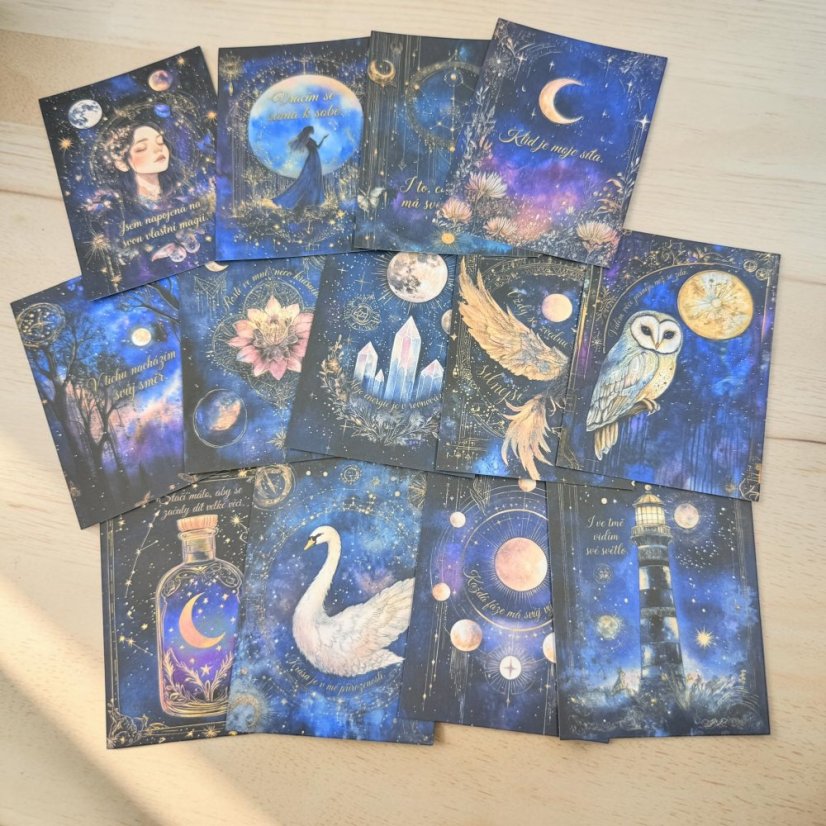 Blíž sobě, blíž hvězdám | magické afirmační kartičky | limitka