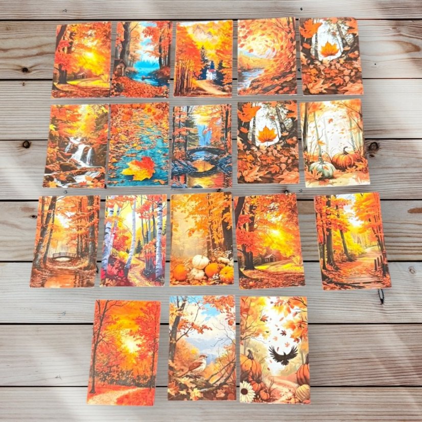 Doteky podzimu | Journalingová sada samolepek