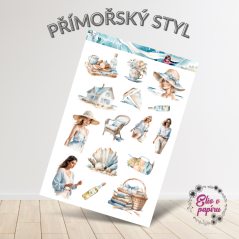 Přímořský styl | Samolepky do diáře