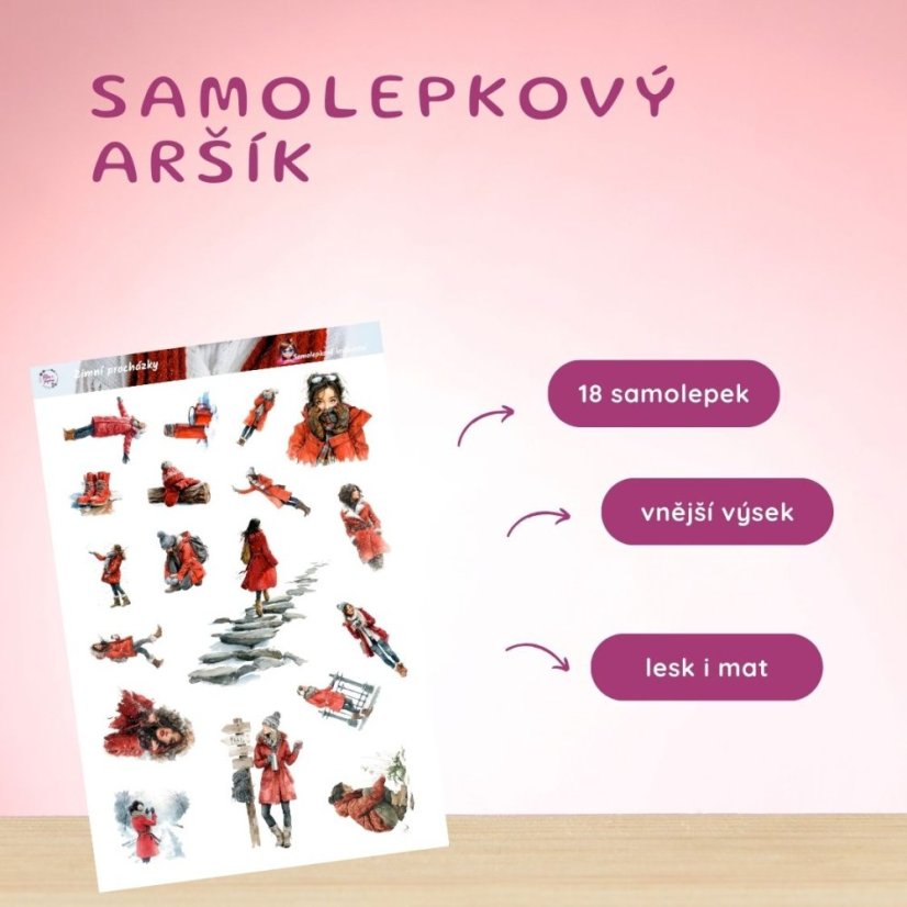 Zimní procházky | Samolepky do diáře