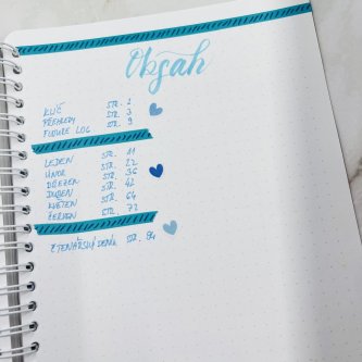 Bujo výzva 4 - Obsah v bullet journalu: Jak na efektivní index a lepší organizaci