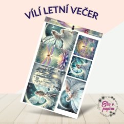 Vílí letní večer | Samolepky do diáře