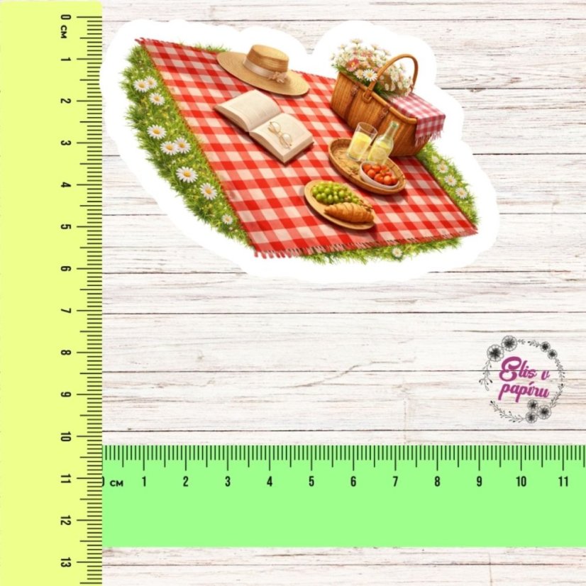 Květnový piknik v trávě | Měsíční samolepkový kit | 2026