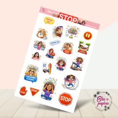 Řekni STOP | Samolepky do diáře