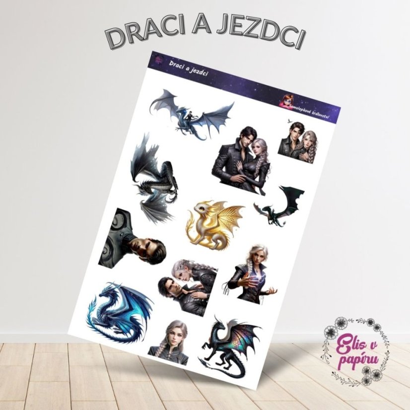 Draci a jezdci | Samolepky do diáře