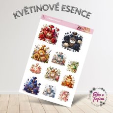🌸 Elegantní diářové samolepky s vůní květin a tajemného luxusu.