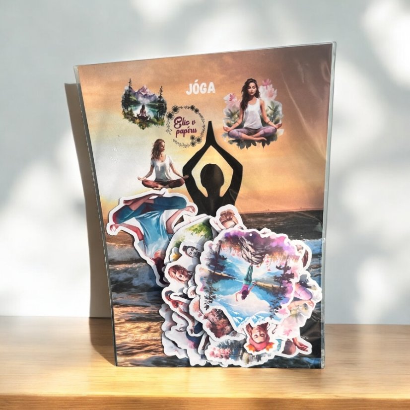 Jóga  |  Velké kusové samolepky pro diář i scrapbook
