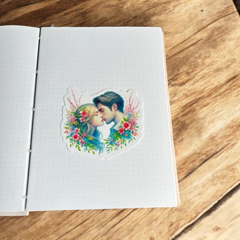 Romantická chvilka | Maxi kusová samolepka pro diář i scrapbook