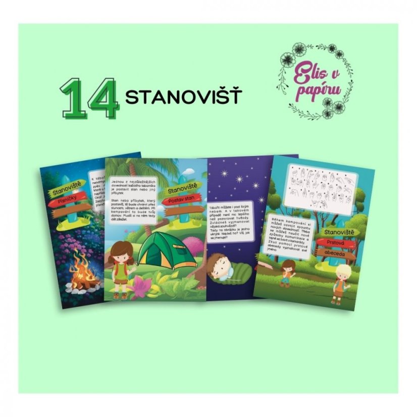 Na děti čeká 14 tábornických stanovišť, ve kterých si procvičí své tábornické dovednosti