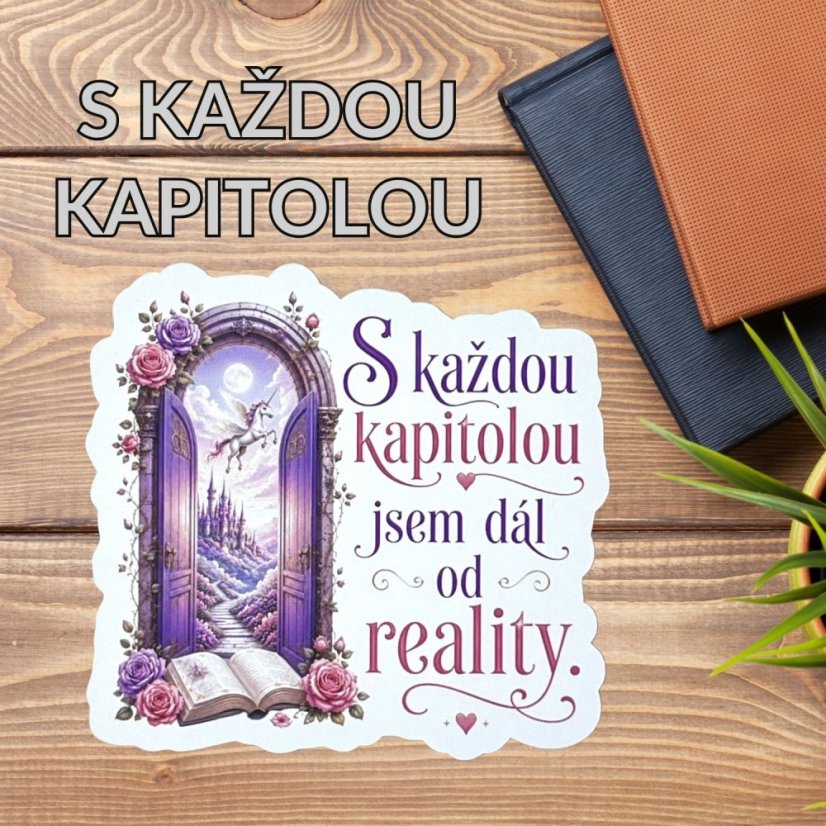 S každou kapitolou | Maxi kusová samolepka pro diář i scrapbook