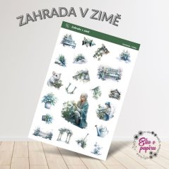 Diářové samolepky s motivy zimního zahradničení od Elis v papíru