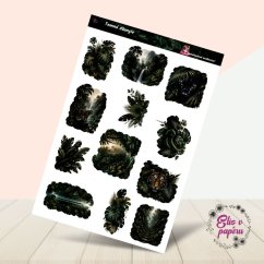 Temná džungle | Limitka | Samolepky do diáře