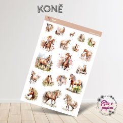 Samolepky Elis v papíru s motivem koní. Samolepky Elis v papíru s motivem koní.