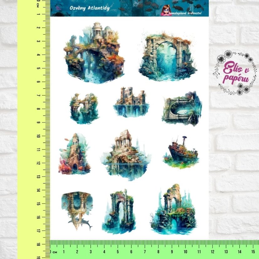 Ozvěny Atlantidy | Samolepky do diáře