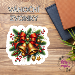 Vánoční zvonky | Samolepky do diáře