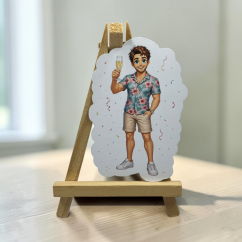 Tomův přípitek | Maxi kusová samolepka pro diář i scrapbook