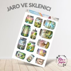 Jaro ve sklenici | Samolepky do diáře