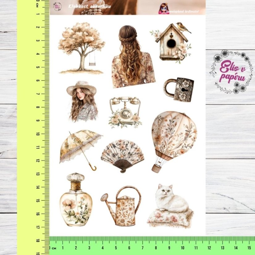 Křehkost okamžiku | Samolepky do diáře
