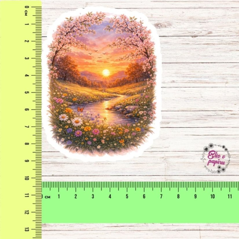 Západ slunce | Samolepka do diáře