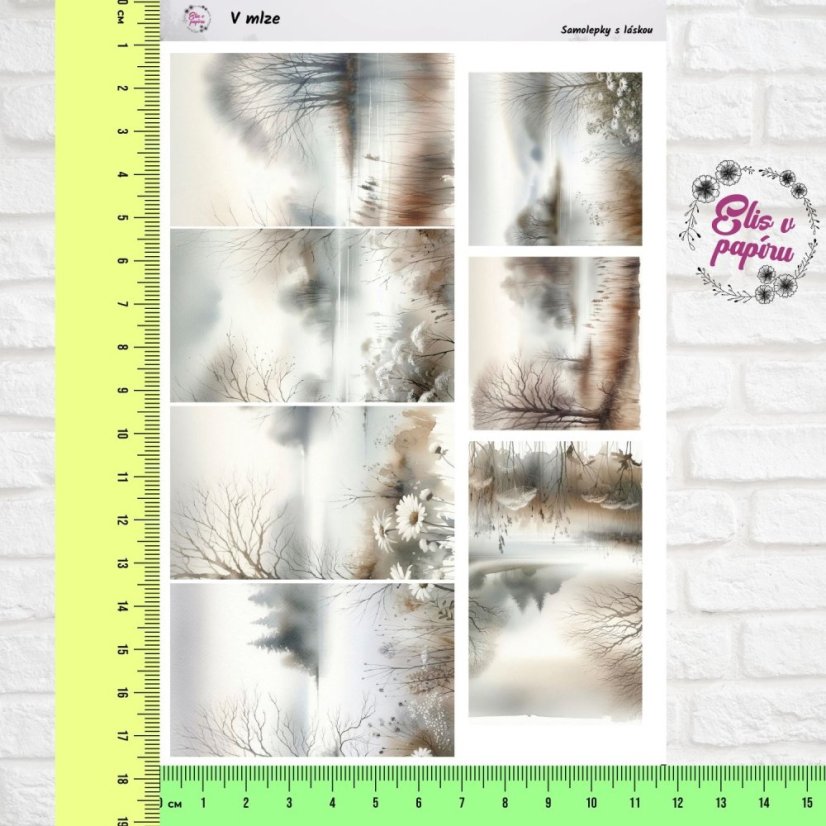 Samolepky s motivy mlhy, které přináší do tvého plánování klid, tajemství a snovou atmosféru. Perfektní doplněk pro diář, bujo nebo scrapbook.