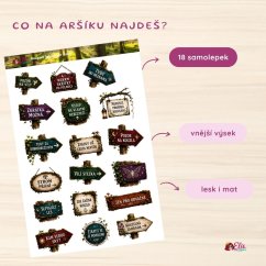 Navigace kouzelným lesem | Samolepky do diáře