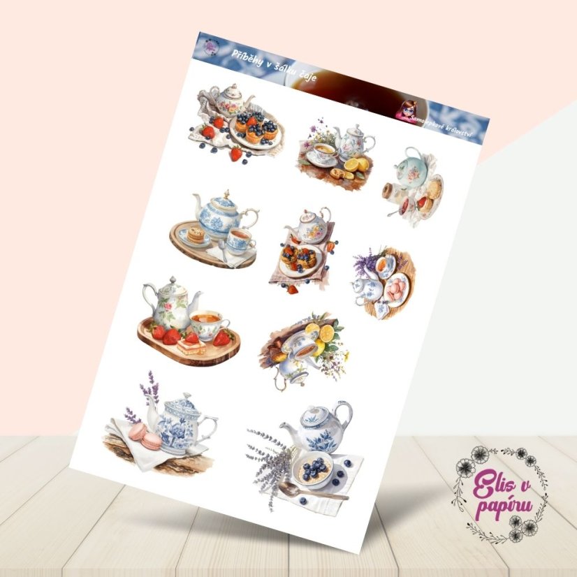 Příběhy v šálku čaje | Samolepky do diáře