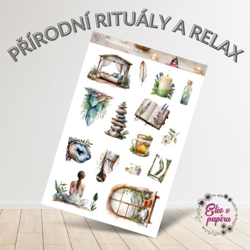 Přírodní rituály a relax | Samolepky do diáře