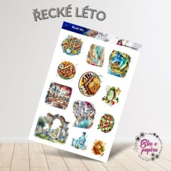 Řecké léto | Samolepky do diáře