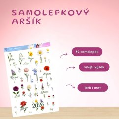 Rok s květinami | Samolepky do diáře | Limitka