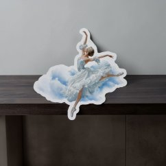 Baletka v oblacích | Samolepka do diáře