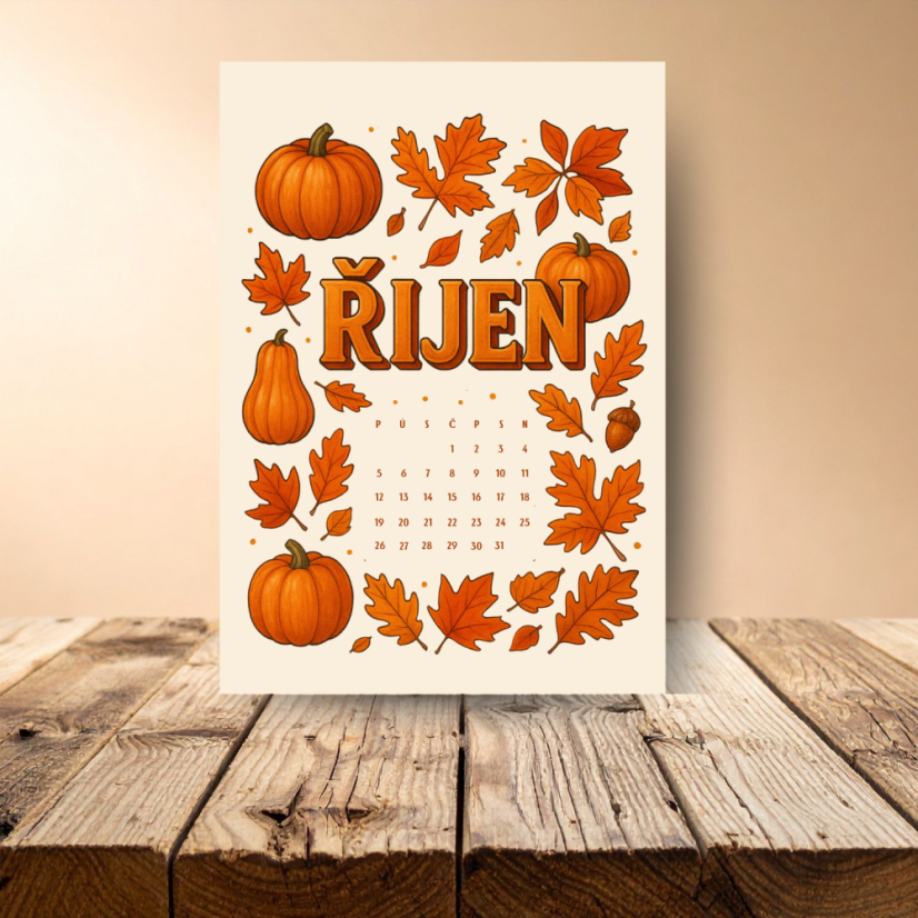 Rok v samolepkách A5 | 13 Kusovek jako rozdělovník A5