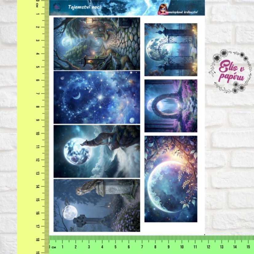 Tajemství noci | Samolepky do diáře - obrázkové boxy