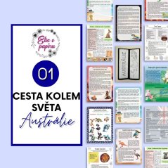 Cesta kolem světa do Austrálie - komplexní materiál plný pracovních listů, receptů, informací a nechybí i venkovní stezka Cesta kolem světa do Austrálie - komplexní materiál plný pracovních listů, receptů, informací a nechybí i venkovní stezka