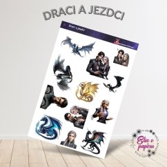 Draci a jezdci | Samolepky do diáře