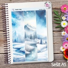 Samolepkové pásky, boxy s motivy zimní krajiny od Elis v papíru