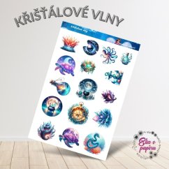 Křišťálové vlny | Samolepky do diáře