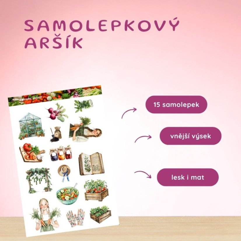 Zahradní sklizeň | Samolepky do diáře