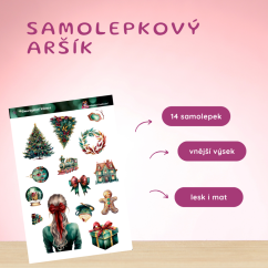 Smaragdové Vánoce | Samolepky do diáře