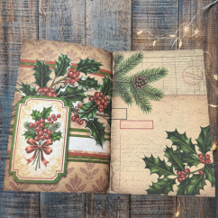 Nostalgie Vánoc ve vintage sešitu