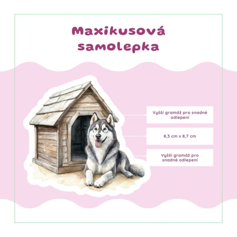 Aljašský malamut | Samolepka do diáře | Limitka