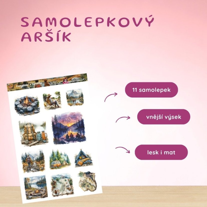 Kempování a turistika | Samolepky do diáře